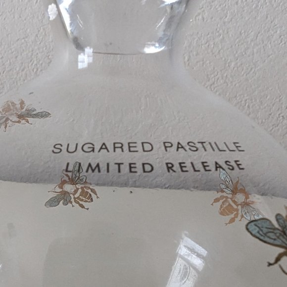 RARE Lollia Decanter Empty Floral Infusion Sugared Pastille Bees Limited Rare - Picture 3 of 4